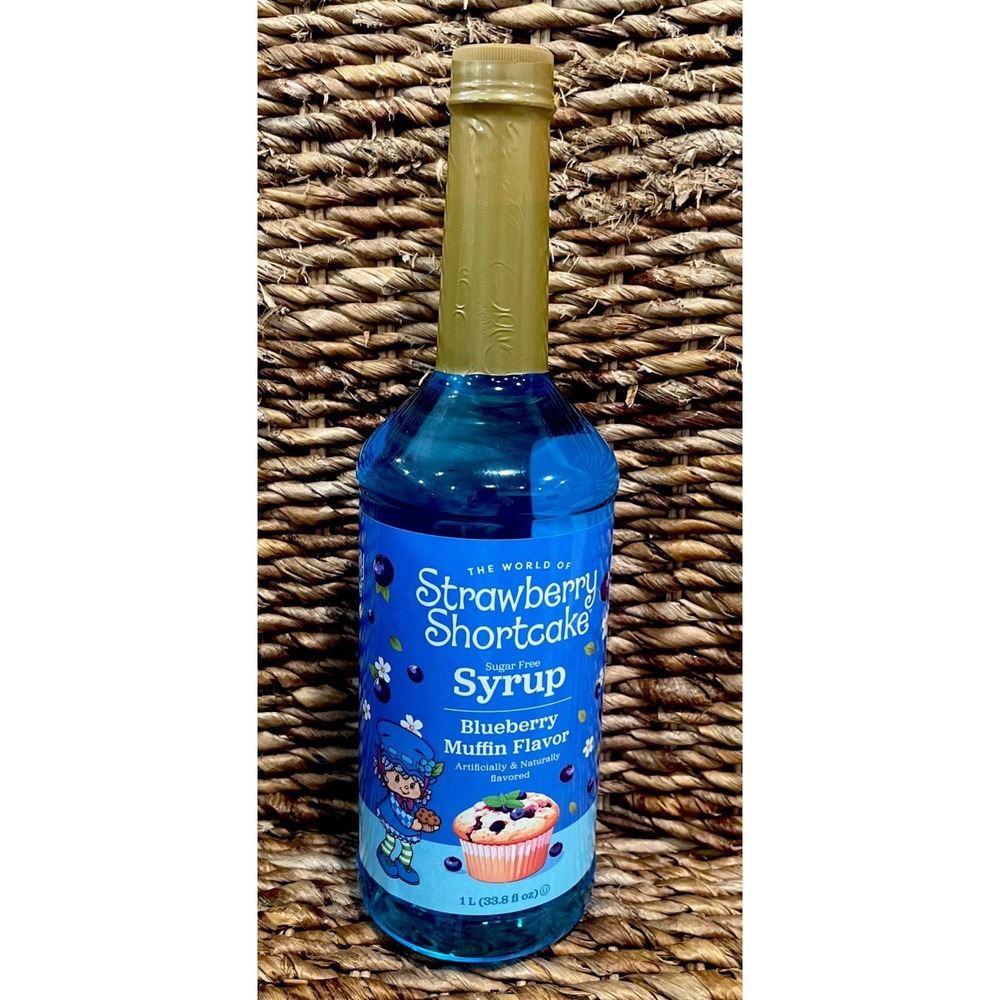 Strawberry Shortcake Blueberry Muffin Flavor Sugar‎ Free Syrup Beverage 1 L HTF!
